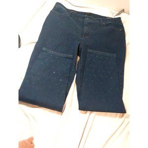 TALBOTS WOMENS SLIM ANKLE JEANS AT WAIST SLIM LEG ANKLE LENGTH SIZE 16 NWT $109